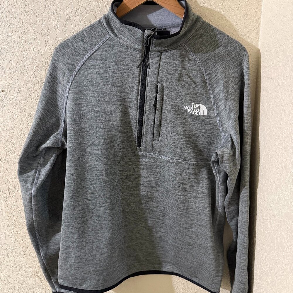 The North Face Men's Canyonlands 1/2 Zip Pullover Tnf Medium Grey Hthr/Npf Small